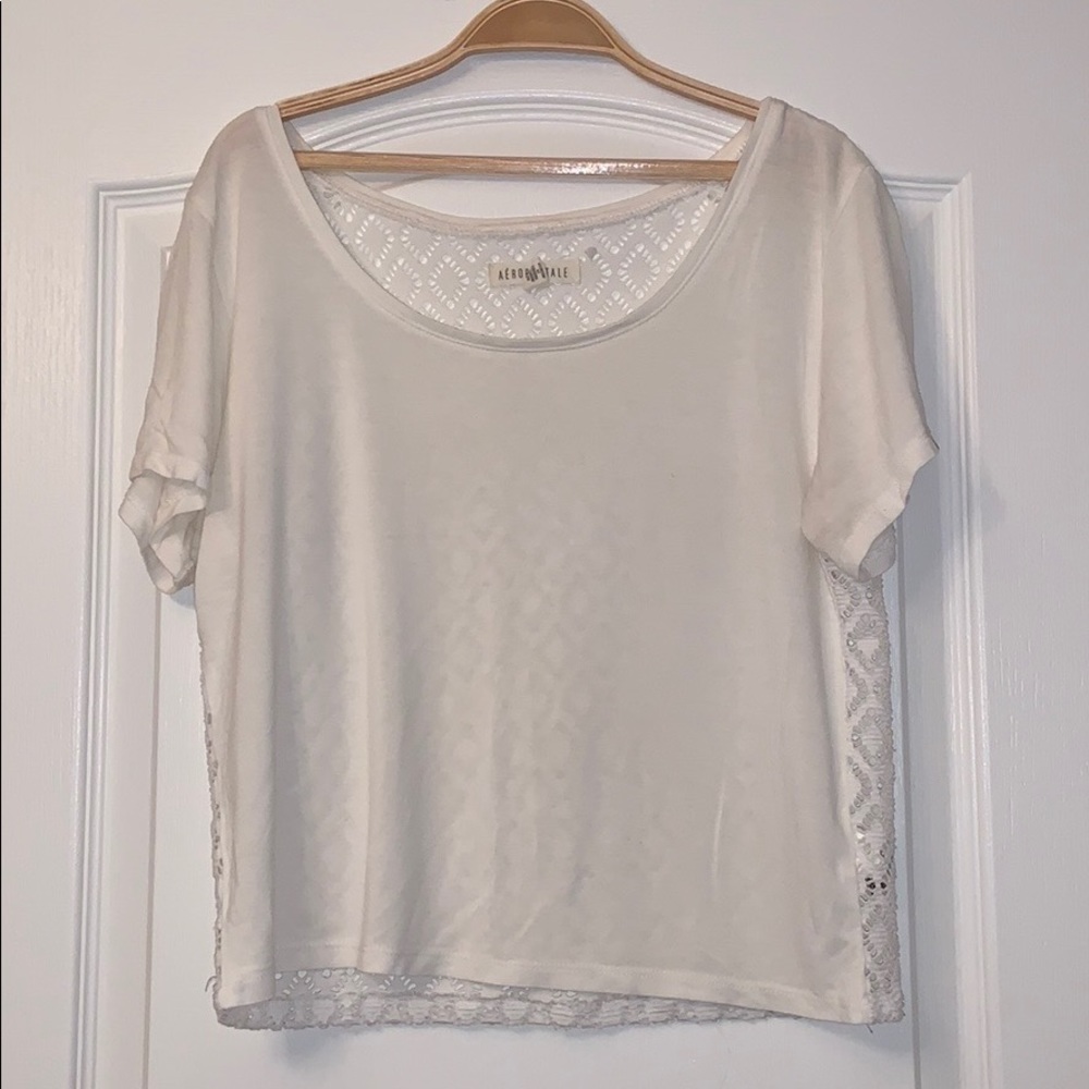 Aéropostale White Top size XL